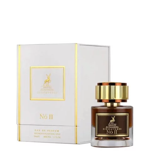 Parfum SIGNATURES NO II 50ml de Al hambra Arabian Fragrance Fabriqué en Dubai Eau de Parfum Unisexe Oriental