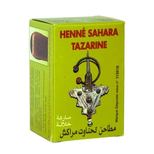 Hénne en Poudre aux Herbes Naturel pour Cheveux 100g HENNA SAHARA TIMEZORINE