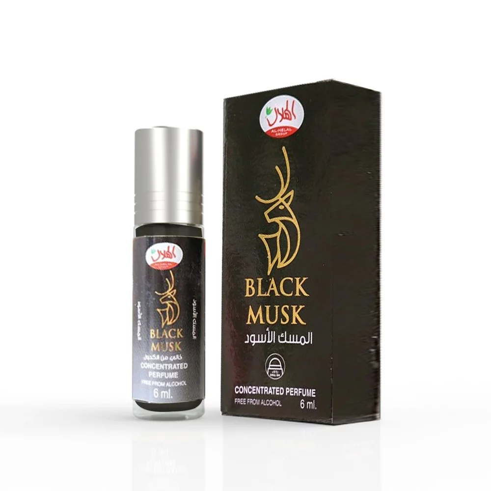 Roll On Black Musk 6ml, musc noir makkah madina, Al helal perfumes