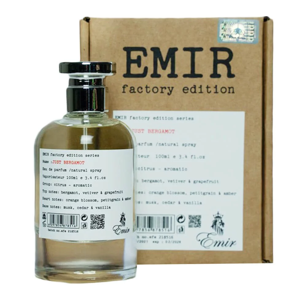 Eau de Parfum Emir Factory Edition Just Bergamot 100ml