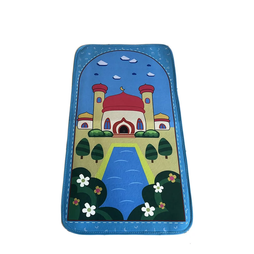 Tapis de Prière Enfant Epais bleu