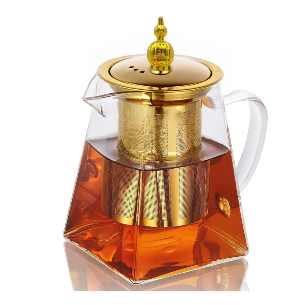 Théière en Verre Transparent avec Infuseur Sultan CHEFELEMENTS