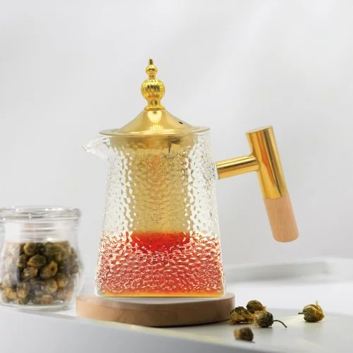 Théière en Verre Transparent avec Infuseur Yuzra CHEFELEMENTS