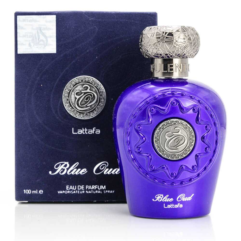 Blue Oud Eau De Parfum Lattafa Unisexe Original 100% Arabe Parfum Fabriqué aux Emirats Unis Pour Femme & Homme Cadeau Mystérieux