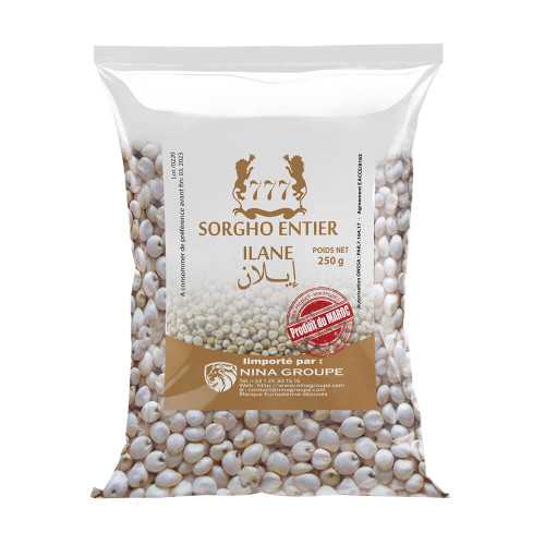 Graines de Sorgho entier (Ilane - Sorgo commun) 500g